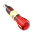 6081132220F - LED PNL IND 8MM RED 6V SNAP-FIT