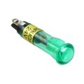 6081232240F - LED PNL IND 8MM GRN 24V SNAP-FIT