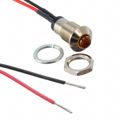 MPC5ATW12.0 - LED Panel Mount Indicators 5mm Amb Tint 12in Mtl Panel Mnt Ind.