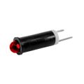 405-BR5H-O - PMI .250" LED 5V TAB CLEAR RED