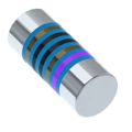 MMA02040E1001BB100 - VISHAY MMA02040E1001BB100 Surface Mount MELF Resistor, 1 kohm, 200 V, 250 mW,0.1%, MMA 0204 Series, Metal Film