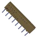 4308R-102-821 - RES ARRAY 4 RES 820 OHM 8SIP