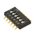 A6H-6101 - OMRON ELECTRONIC COMPONENTS A6H-6101 DIP / SIP Switch, A6H Series, SPST, DIP Unsealed, SMD, 25 mA, 24 VDC