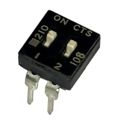 210-2MS - SWITCH SLIDE DIP SPST 100MA 20V
