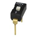 DS04-254-2L-01BK - DIP SWITCH, SPST, 2.54 PITCH, FL