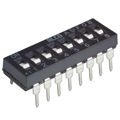 ADF08 - DIP Switches / SIP Switches 8 POS FLSH ACT PC