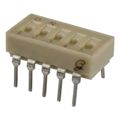 90B05S - SWITCH SLIDE DIP SPST 25MA 24V