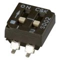 SD02H1SK - SWITCH SLIDE DIP SPST 100MA 25V