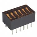 GDR06 - SWITCH ROCKER DIP SPST 25MA 24V