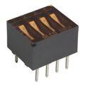 GDR04 - SWITCH ROCKER DIP SPST 25MA 24V