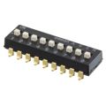 A6SN-9104 - DIP Switches / SIP Switches 9P Knife-Edge, 2.3mm Slide SMT Raised-Act