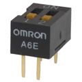 A6E-2101 - OMRON ELECTRONIC COMPONENTS A6E-2101 DIP / SIP Switch, A6E Series, SPST, DIP Unsealed, Through Hole, 25 mA, 24 VDC