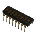 A6T-8102 - OMRON ELECTRONIC COMPONENTS A6T8102 DIP / SIP Switch, A6T / A6S Series, SPST, DIP Sealed, Through Hole, 25 mA, 24 VDC