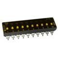 219-12LPSTF - Switch DIP OFF ON SPST 12 Extended Slide 0.1A 20VDC Gull Wing SMD Tube