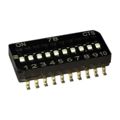 218-10LPSF - Switch DIP OFF ON SPST 10 Recessed Slide 0.025A 24VDC Gull Wing SMD Tube