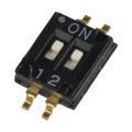 97C02SR - SWITCH SLIDE DIP SPST 25MA 24V