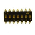 KAJ07TGGT - SWITCH SLIDE DIP SPST 25MA 24V