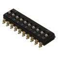 KAJ10LGGT - SWITCH SLIDE DIP SPST 25MA 24V