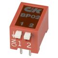 BP02KT - SWITCH SLIDE DIP SPST 100MA 5V