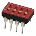 SD04H0K - SWITCH SLIDE DIP SPST 100MA 25V