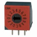 CRD16RM0AK - SWITCH ROTARY DIP HEX 0.40VA 20V