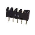 1825152-2 - Switch DIP ON OFF SPST 4 Slide 20VDC 0.4VA PC Pins 2.54mm Thru-Hole