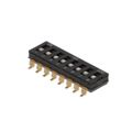 SDB08H0SB - DIP 8P FLUSH ACT. GOLD CONTACT.