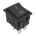 RBW2ABLKBLKFF0 - SWITCH ROCKER DPST 16A 125V