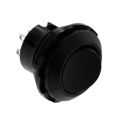 RR3130BBLKBLKES - Switch Rocker ON ON DPDT Solder Lug Round Rocker 10A 250VAC 20000Cycles