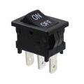 D101J12S215DQA - Switch Rocker ON None ON SPDT Quick Connect Curved Rocker 4A 250VAC 30VDC