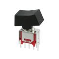 RMS1R102VS2QES - Switch Rocker ON ON SPDT PC Pins Curved Rocker 3A 250VAC 28VDC 30000Cycles