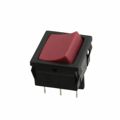 D601J13S205QA - Switch Rocker ON None ON DPDT Quick Connect Curved Rocker 10A 250VAC 30VDC