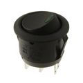 RR3112LBLKBLKGRNEF3 - SWITCH ROCKER SPST 16A 125V
