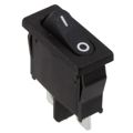 R6BBLKBLKFF - SWITCH ROCKER SPST-NO 10A 125V