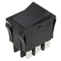 A8G-107-1-24 - OMRON ELECTRONIC COMPONENTS A8G-107-1-24 Rocker Switch, Non Illuminated, DPDT, Black, Panel, 20 A