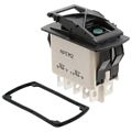 KR46CAKEEG - SWITCH ROCKER DPDT 10A 24V