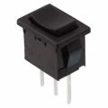 R1966DBLKBLKEP - Rocker Switches 15A 125VAC SPDT On-Off-On