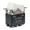 SW3822D/UC - SWITCH ROCKER DPDT 30A 30V