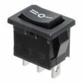 R1966IBLKBLKCF - Rocker Switches 15A 125VAC SPDT (On)-Off-(On)