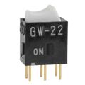 GW22RBP - SWITCH ROCKER DPDT 0.4VA 28V