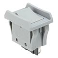JWM11BHH-H - Rocker Switches SPST TV5 RATED GRY BARRIER W/GRAY CAP