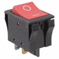 JWL21RC1A - Rocker Switches 16A DPST ON OFF RED