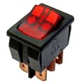 GRL-4022-0001 - Illuminated Rocker Switches DPDT 8A 125VAC