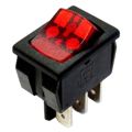 GRL-4012-1600 - Illuminated Rocker Switches SPDT 16A 125-250VAC, Neon