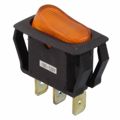 PRBSB1-16F-BA000 - Rocker Switches SPST 16A AMBER PNL ROCKER SWITCH