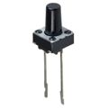 EVQ-21309K - Switch Tactile N.O. SPST Round Button PC Pins 0.02A 15VDC 1N Thru-Hole Radial T/R