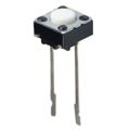 EVQ-21504M - Switch Tactile N.O. SPST Round Button PC Pins 0.02A 15VDC 1.6N Thru-Hole T/R
