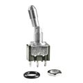 M2012LL3W01 - Switch; Toggle; Mini; Sealed; SPDT; ON-ON; Non-Illum; Locking Lvr; No Cap; 6A; 125VAC; Sldr