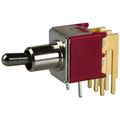 200MDP1T2B2M6RE - SWITCH TOGGLE DPDT 0.4VA 20V