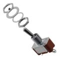 S301 - Switch Toggle ON None OFF SPST Round Lever Solder Lug 20A 250VAC 30VDC Panel Mount with Threads